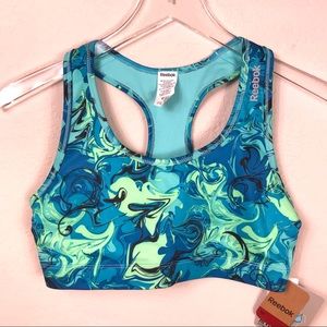 Reebok Reversible RacerBack Sports Bra NWT Sz M